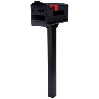 Garrott Plastic Post Mounted Mailbox