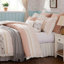 Ensemble d'édredon 9 pièces en percale de coton rosé-117508602