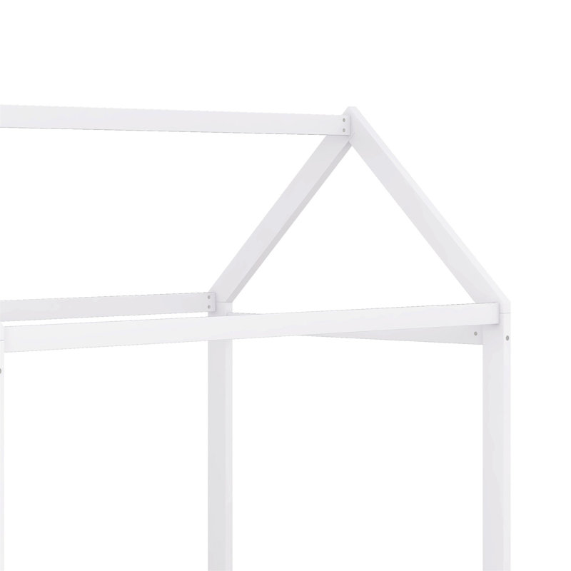 Lit plateforme simple Minonk, Blanc