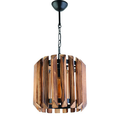 Luminaire suspendu tambour 1 lumière Berendt