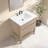 Wesli 30" Single Bathroom Vanity With Engineered Stone Top