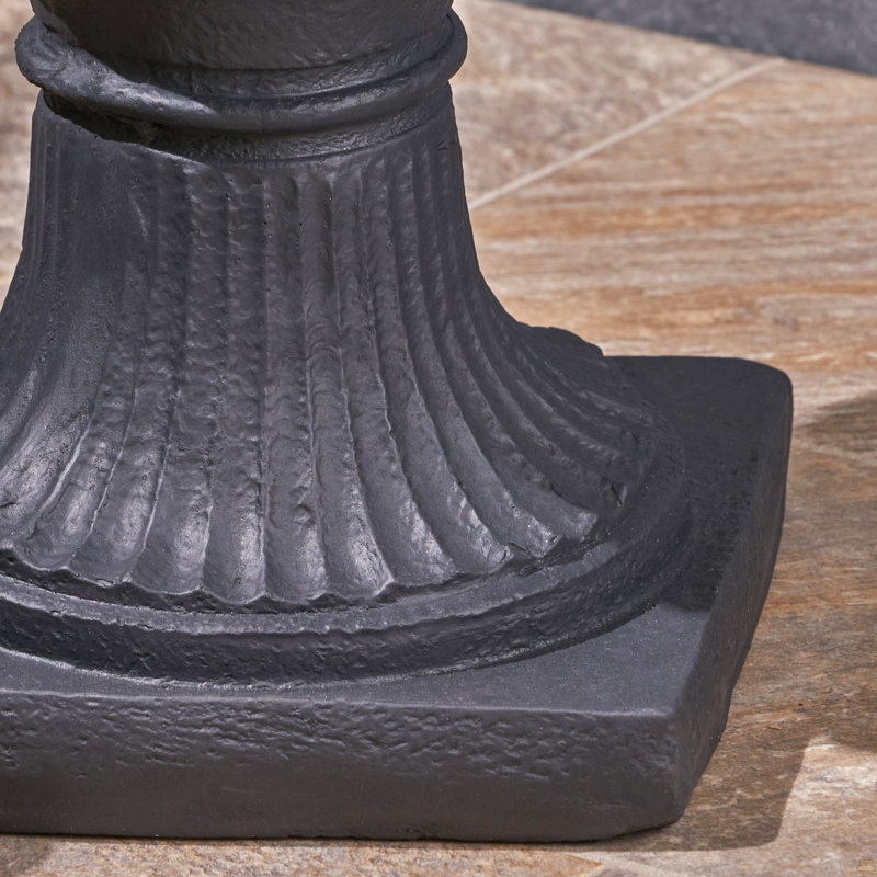 Mgo Garden Urn Planter, Black