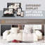 Canapé modulaire moderne capitonné avec méridiennes doubles et coussins décoratifs Modern-131484210