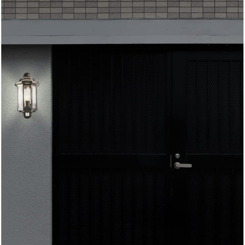 Matte Black 40cm H Outdoor Sconce