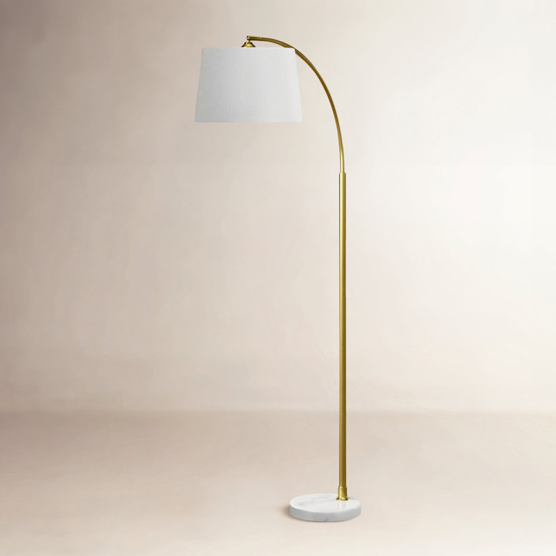 Mendy 64.5'' Gold Arched Floor Lamp