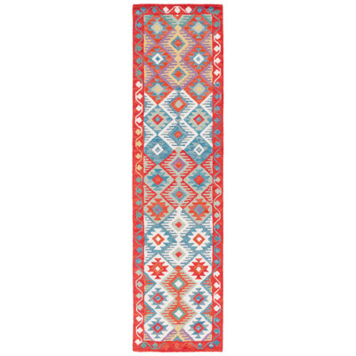 Horwich 414 Area Rug In Red / Blue