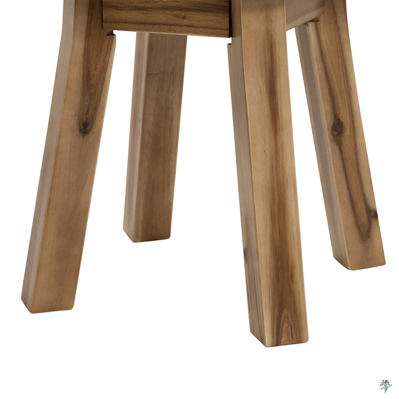 Round Side Table, Solid Wood