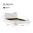 Sleek White Upholstered Bed