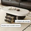 Luxurious Sophisticated Oval Storage Coffee Table-1749327964