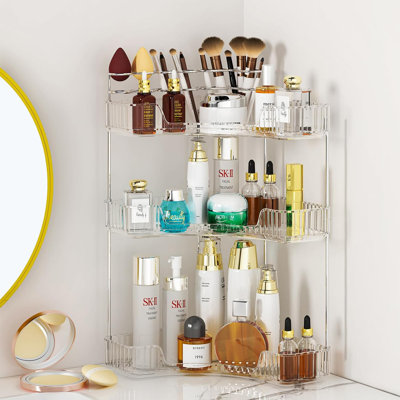 3-Tier Corner Bathroom Counter Organizer, Bathroom Organizer Countertop