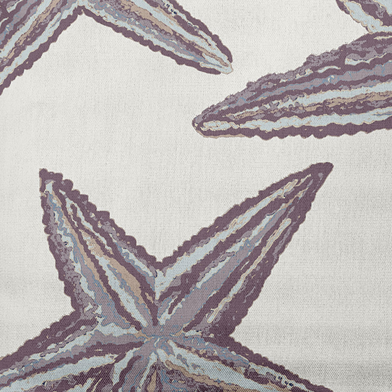 Coussin décoratif à imprimé plage et plage, Mauve poussiéreux, 16 po x 16 po