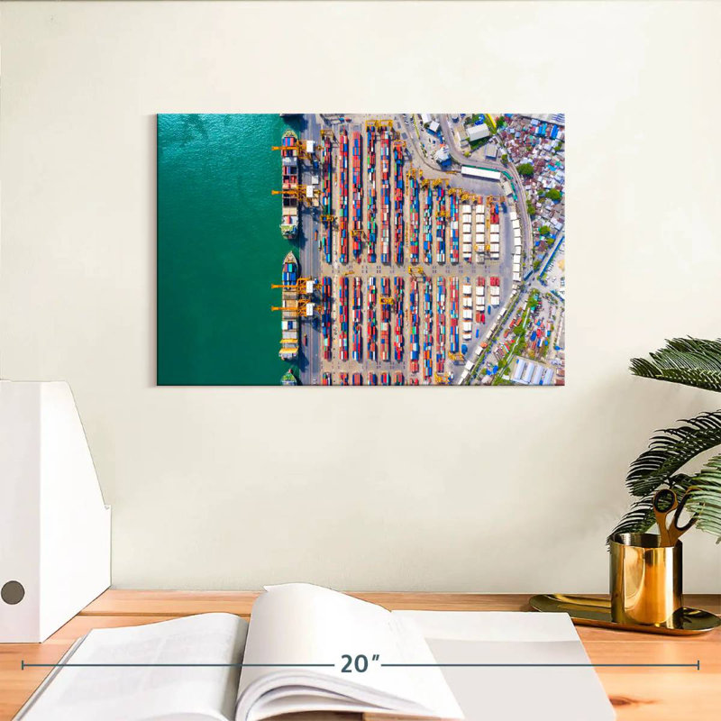 Mehar Container Port, 8" H x 12" W