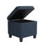 Repose-pieds avec rangement Hery, plateau carré de 18 po, similicuir-112313265