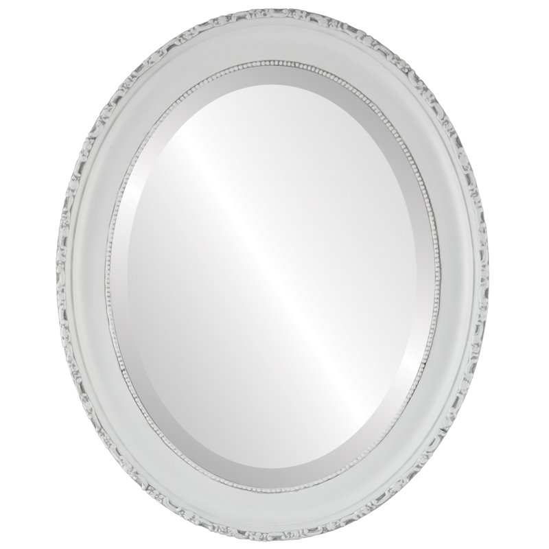 Miroir décoratif biseauté Reposa, Noir argent, H 18,63 po x l 14,63 po