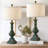 Garytt 25.5" Farmhouse Bedside Table Lamp Set with USB Ports, Bulbs