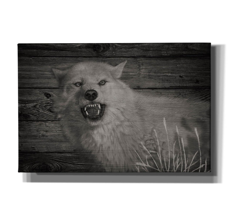 «Woodgrain Antiques 15» par Gordon Semmens, art mural sur toile, H 12 po x l 18 po x P 0,75 po