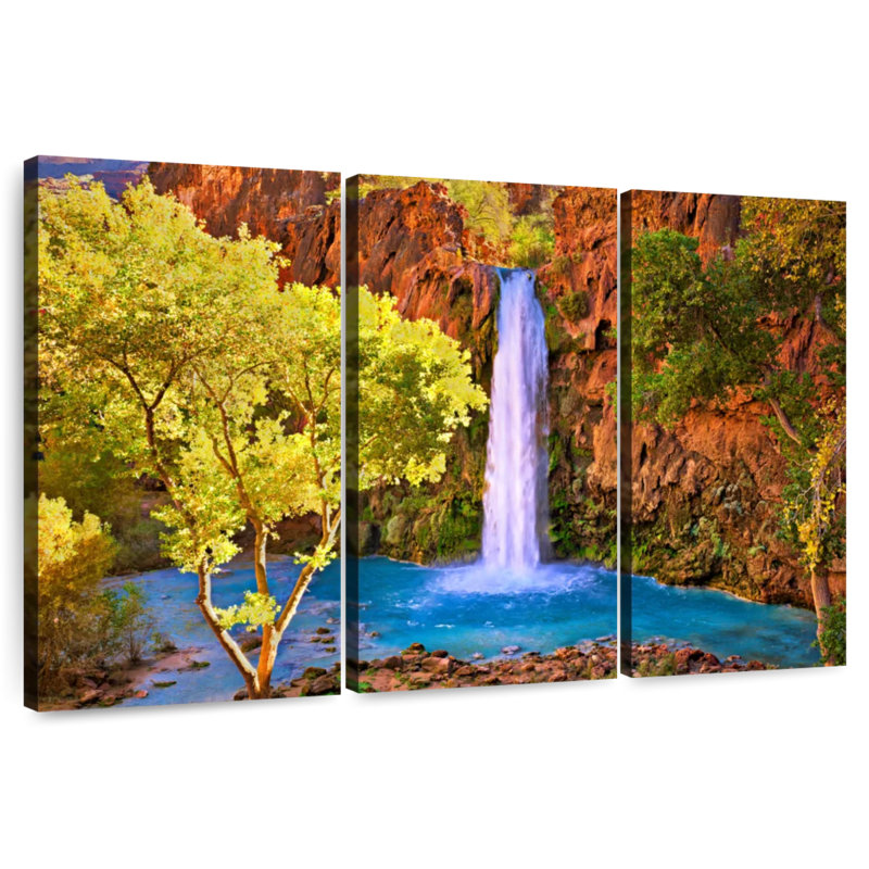 Alvord Crystalline Havasu Falls, 32" H x 50" W