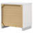 Dulcey White High Gloss 2-Drawer Nightstand