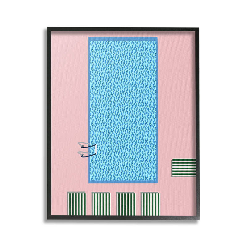 «Abstract Summer Pool Single Frame» par Regina Moore sur toile, H 20 po x l 16 po