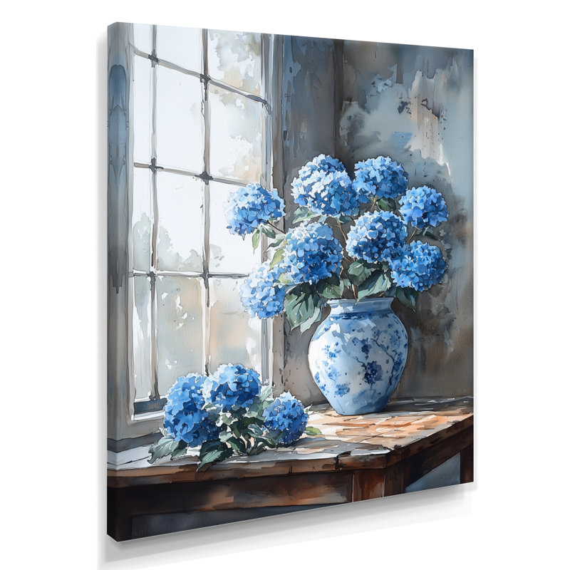 Hermon - salon d'art mural floral, H 20 po x l 12 po, Toile tendue, Ne s’applique pas