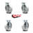 4 Piece Semi Steel Caster Set