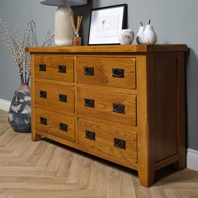 Cociani 128cm W 6 - Drawer Chest of Drawers