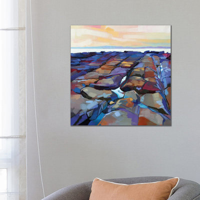 Rocks At Pampa V - Wrapped Canvas Painting