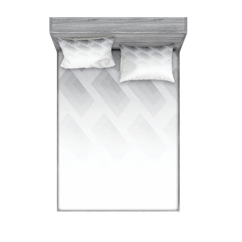Microfiber Striped Sheet Set, Full Sheet Set with Fitted Sheet