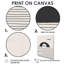 Minimal Geometric Lines and Circle V - Impression sur toile tendue-55232193-116167717