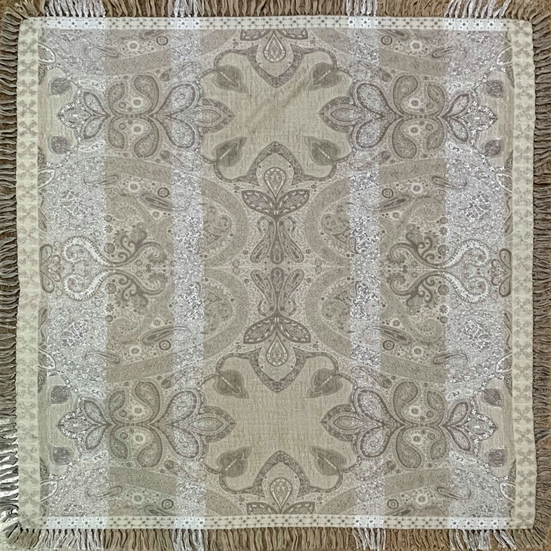Hand Woven Throw Blanket, Rust/Olive