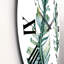 Duo de feuilles tropicales - horloge murale maison de campagne-60327390