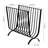 Metal Black Standing Magazine Rack