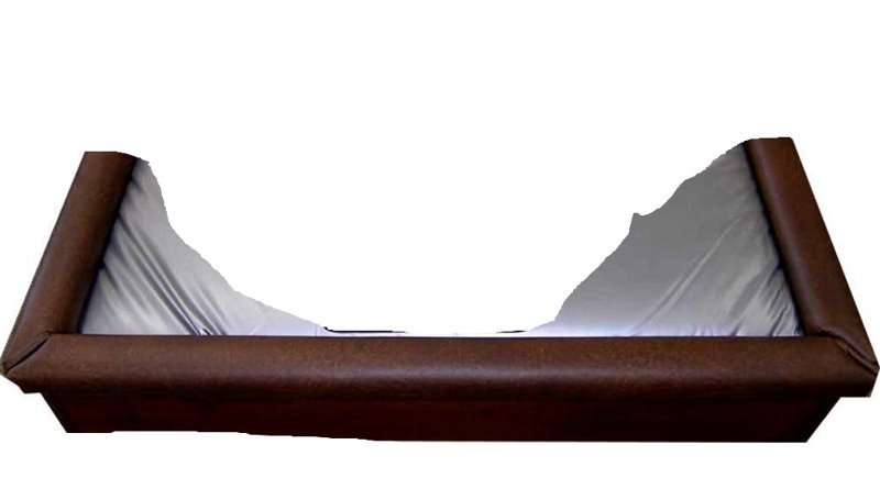 Waterbed Padded Rail Caps, King, Black Vinyl