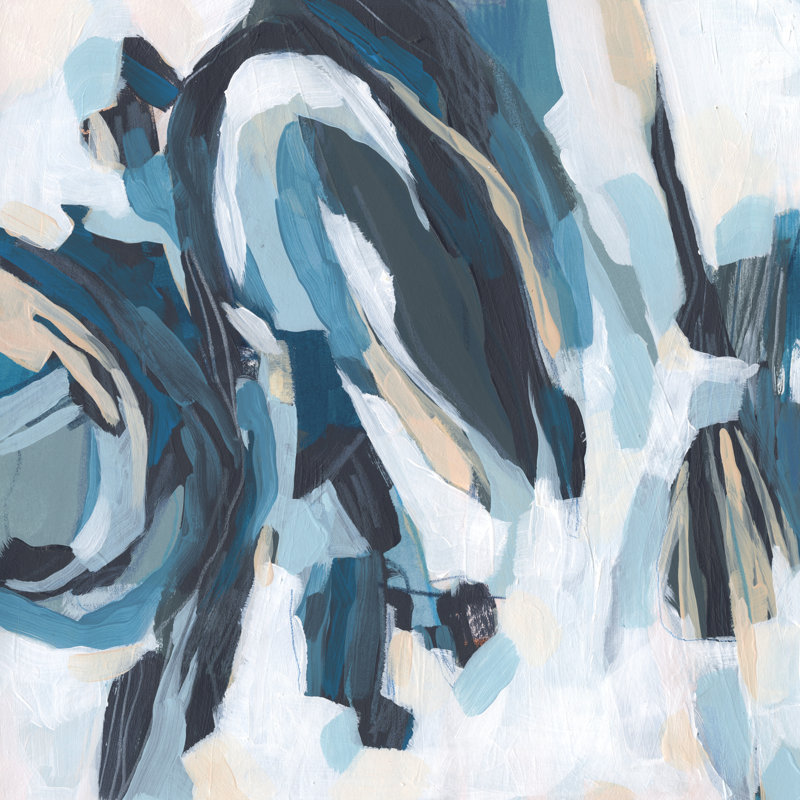 Blue Tundra I by June Erica Vess - Wrapped Canvas Painting, 91cm H x 91cm W