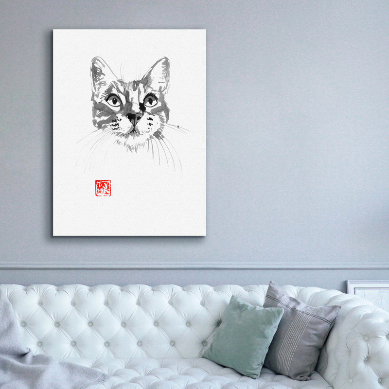 " Cat Face 2 " by Pechane, 54" H x 40" W x 1.5" D