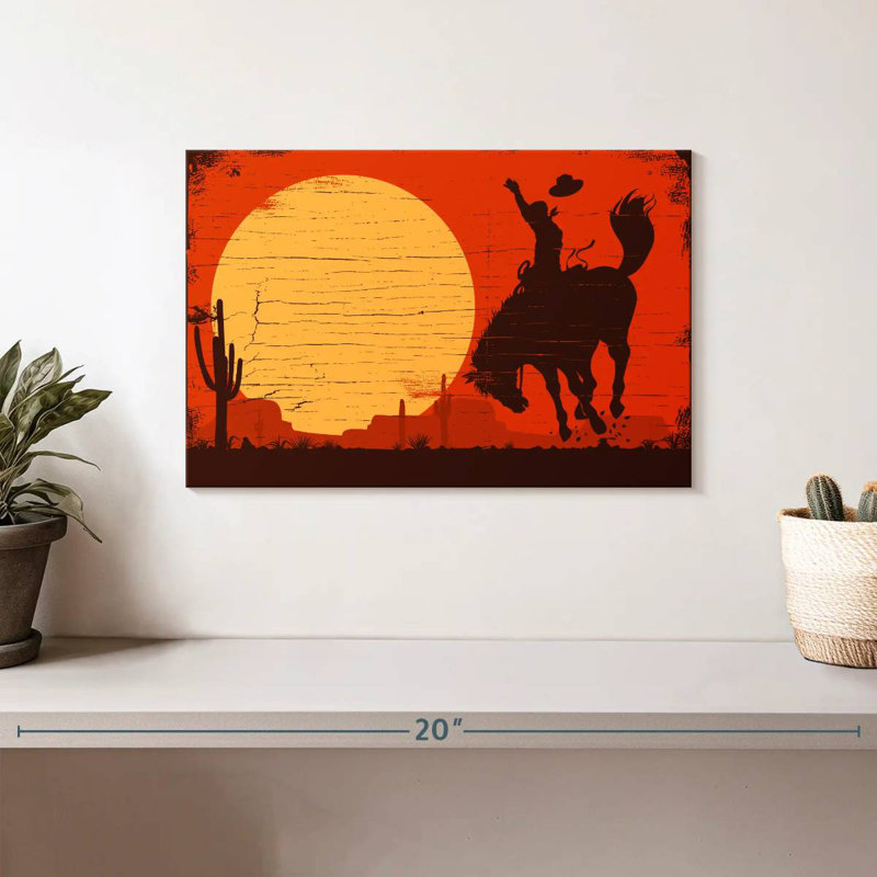 Lelar American Cowboy, 8" H x 12" W