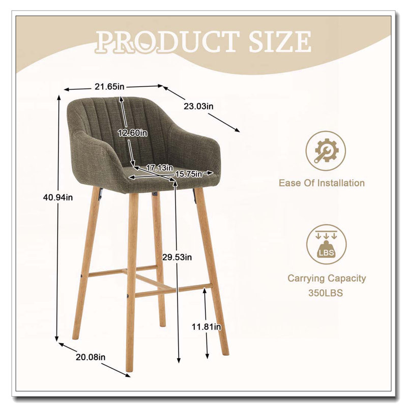Ensemble de tabourets de bar modernes, Green