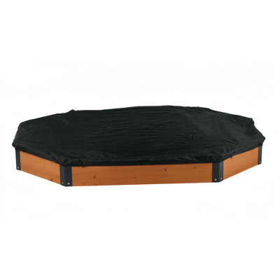 Octagon Sandbox With Storage For Kids, Solid Wood Sandpit With Cover And Liner For Backyard, Patio, Outdoor Play