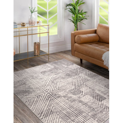 Anterrion Geometric Wool Area Rug