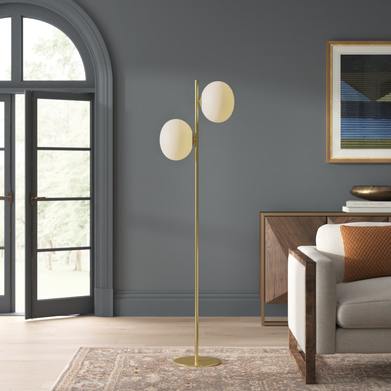 Trista 65'' Metallic Brass Tree Floor Lamp
