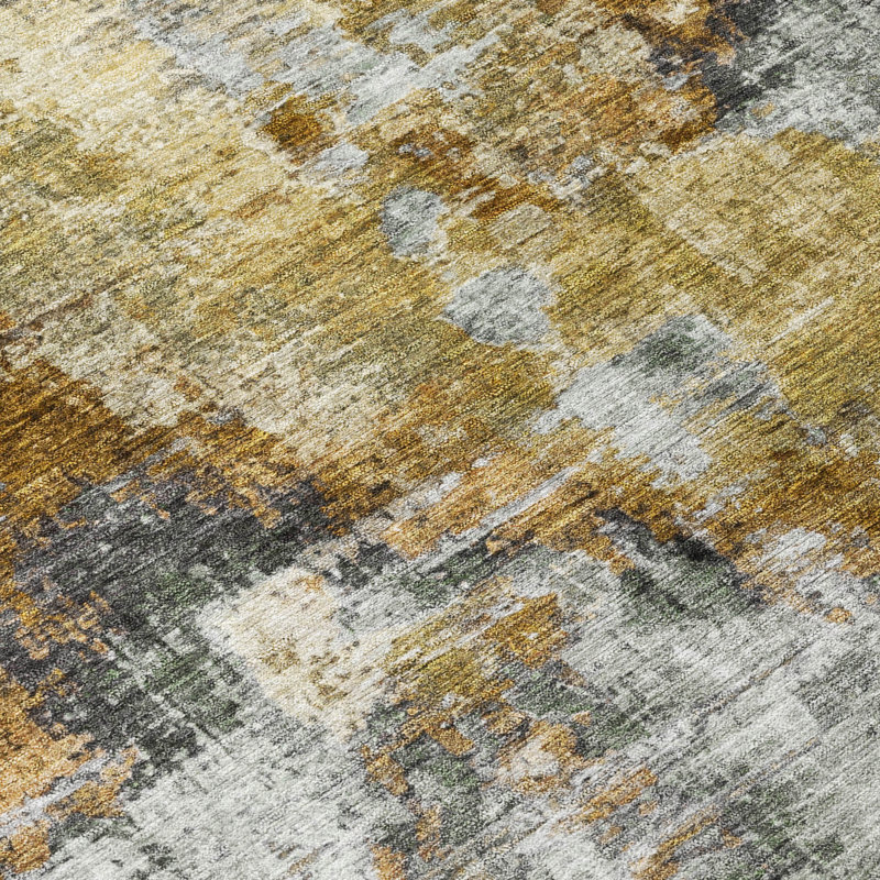 Tapis abstrait intérieur / extérieur lavable à la machine Chantille ACN2300, Rectangle 10 pi x 14 pi