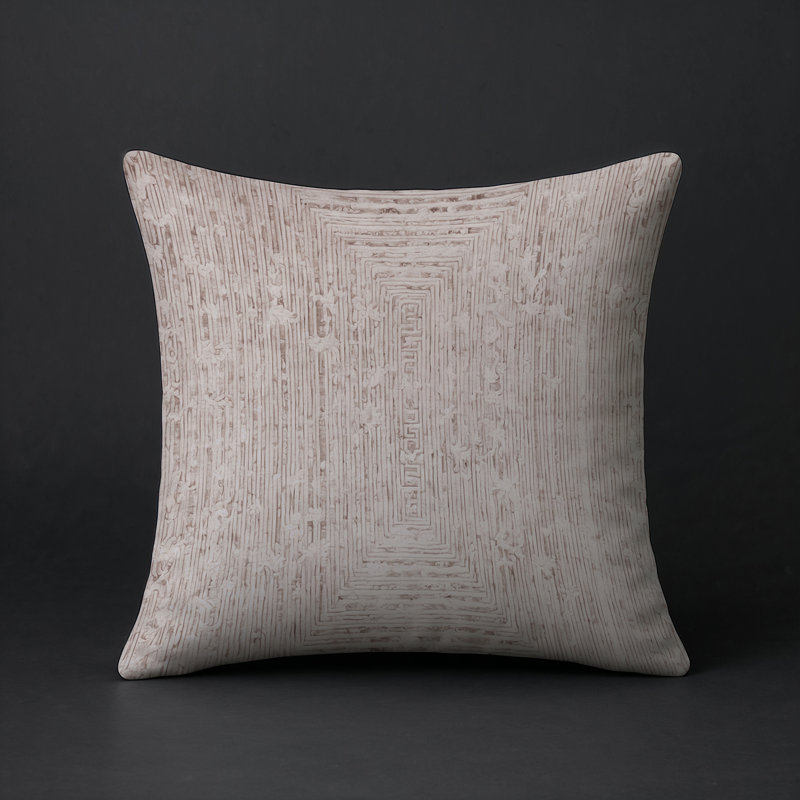 Coussin décoratif intérieur et extérieur Modern, Gris abstrait 113, Carré 18 po