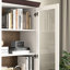 Armoire de rangement blanche avec tablettes réglables - Grand garde-manger pour porte en verre
