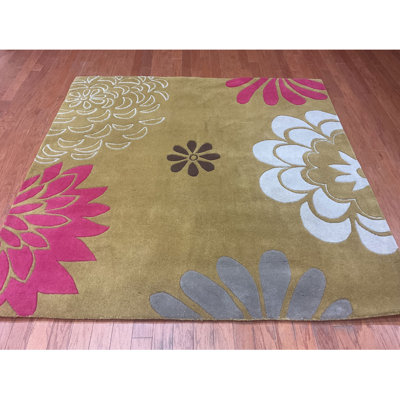 Wool Floral Indoor Rug