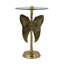 Table d'appoint 15,5 x 15,5 x 24 po avec aile d'ange dorée