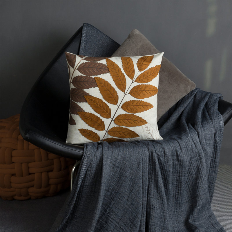  Housse de coussin Accent, Brun