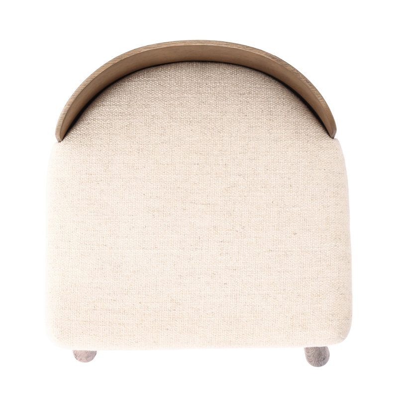 Cloris Swivel Stool-Altair Sienna-Counter & Bar, Counter Stool (26.97" Seat Height), Thames Cream Polyester Blend