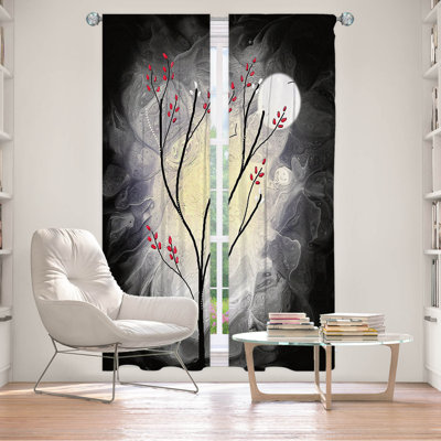 Paire de rideaux obscurcissant en polyester Holasice
