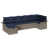 Structure grise / coussin bleu marine est en rupture de stock