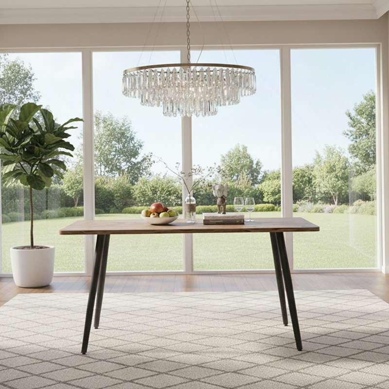 Table de salle à manger avec 4 chaises sans accoudoirs pour la maison et la cuisine